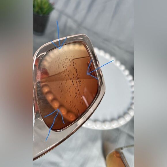 🔥❤️🔥 2 Oversized Retro Pairs of Sunglasses Tinted Lenses Photos Included… - Picture 11 of 12